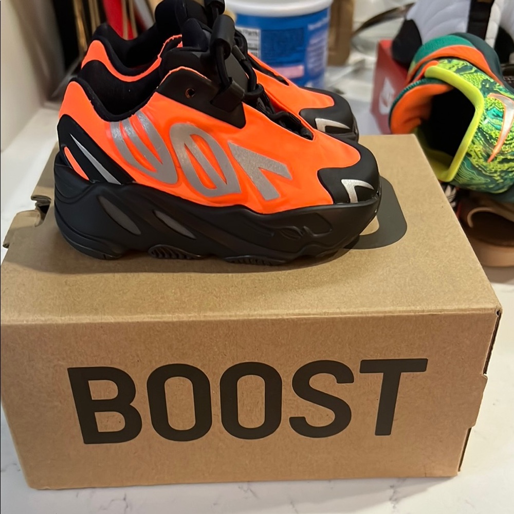 SOLD ‼️Yeezy Toddler Shoes - Orange and Black